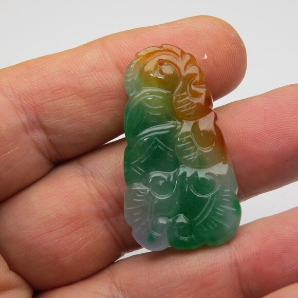 Jade Hand Made Carved Pendant